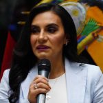 La vicepresidenta Verónica Abad se pronunció a cerca de la detención de su hijo.