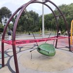 En el parque inclusivo del Circo Social están en malas condiciones los juegos inclusivos. Las familias llegan con sus hijos al lugar a pesar de su estado. BPR