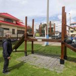 Los vecinos del barrio La Merced de Héroes de Verdeloma piden mejoras en el parque que incluyan dispositivos de seguridad. XCA