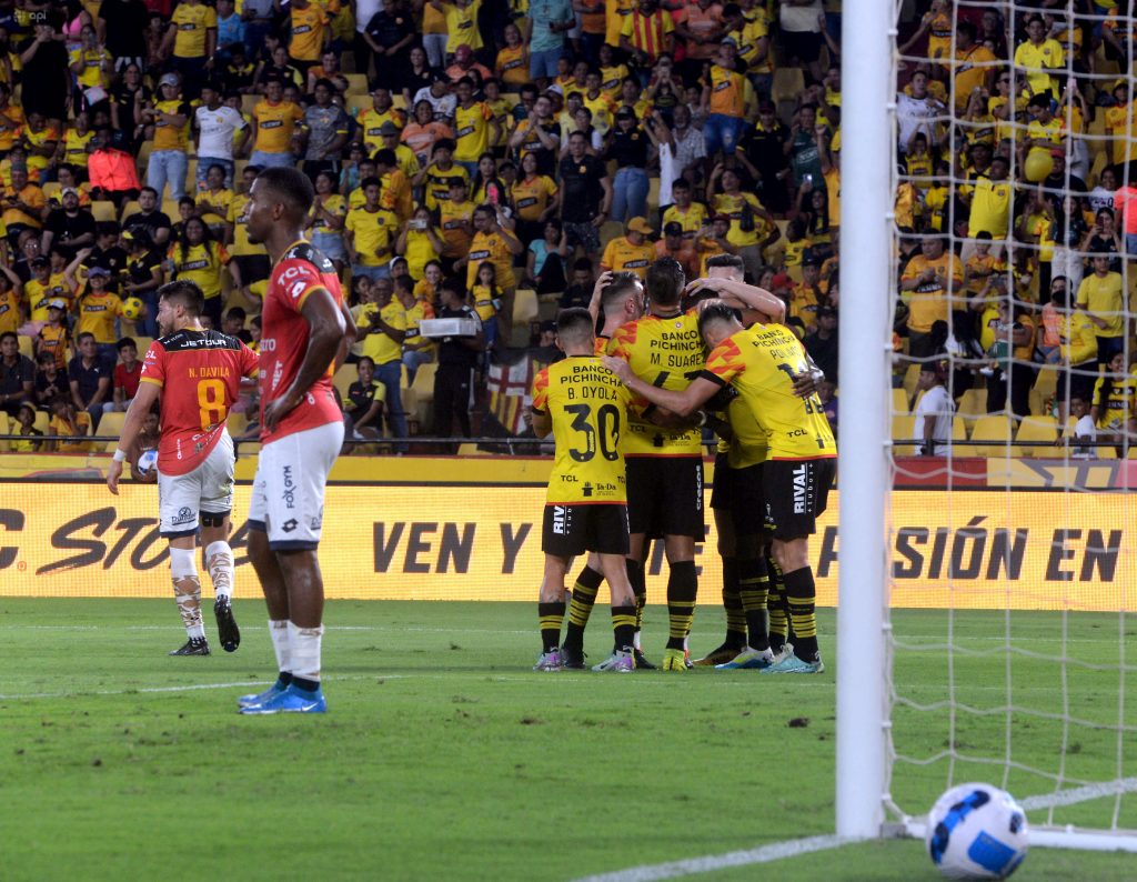 Deportivo Cuenca fue derrotado por Barcelona, en el estadio Monumental de Guayaquil, este sábado 6 de abril de 2024.