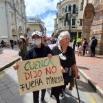 Organizaciones antimineras se han convocado a la marcha por el agua de este miércoles 23 de abril de 2024. /Archivo