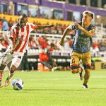 Nazareno Romero en el cotejo ante Técnico Universitario. Foto: API