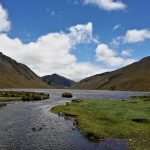 Las aguas de la laguna Culebrillas son agitadas de manera permanente por el fuerte viento que hay en el lugar. /FCS