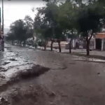 Captura de las imágenes compartidas en redes sociales del aluvión en La Gasca, Quito.