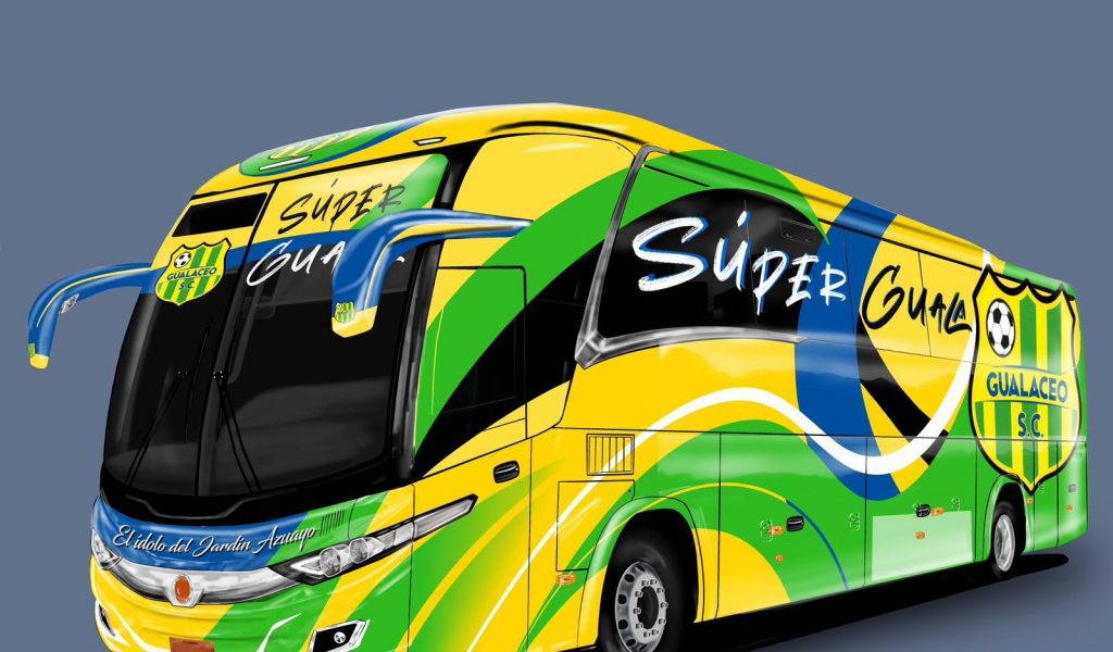 Gualaceo SC presentó su bus para la actual temporada en Serie 'B'