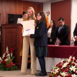 La primera dama, Lavinia Valbonesi, cumple agenda en Cuenca.