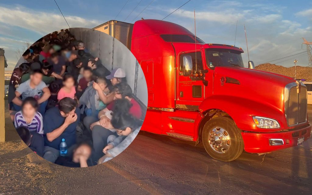 Migrantes ecuatorianos entre 131 extranjeros encontrado en un tractocamión en México.