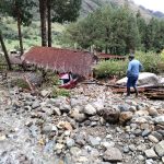 El parador turístico “El Sendero Glamping” resultó afectado por el desbordamiento de una quebrada debido a las lluvias en la zona del Cajas. XCA