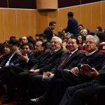 Autoridades civiles, eclesiásticas y salesianas que participaron en el evento en honor al padre Carlos Crespi.