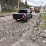 Las obras en la Panamericana Norte, a la altura de los moteles, se encuentran inconclusas. Los vehículos tienen graves problemas para transitar. BPR