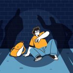 Ilustración de persona siendo víctima de secuestro. /Cortesía