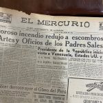 Edición de El Mercurio del 19 de julio de 1962, que registró en sus páginas el incendio en el Instituto Salesiano.