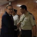 Juan Zapata, exministro del Interior de Guillermo Lasso, durante su llegada a la Asamblea Nacional. /API