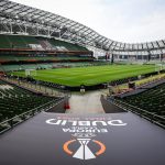 Vista general del Estadio Aviva, en Dublín, Irlanda, en vísperas del partido final de la Europea League de la UEFA entre el Atalanta y el Bayer Leverkusen. /EFE