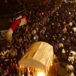 Cientos de ciudadanos acudieron al primer día de las fiestas del Corpus Chrisiti, en el Centro Histórico de Cuenca. Foto Municipio Cuenca