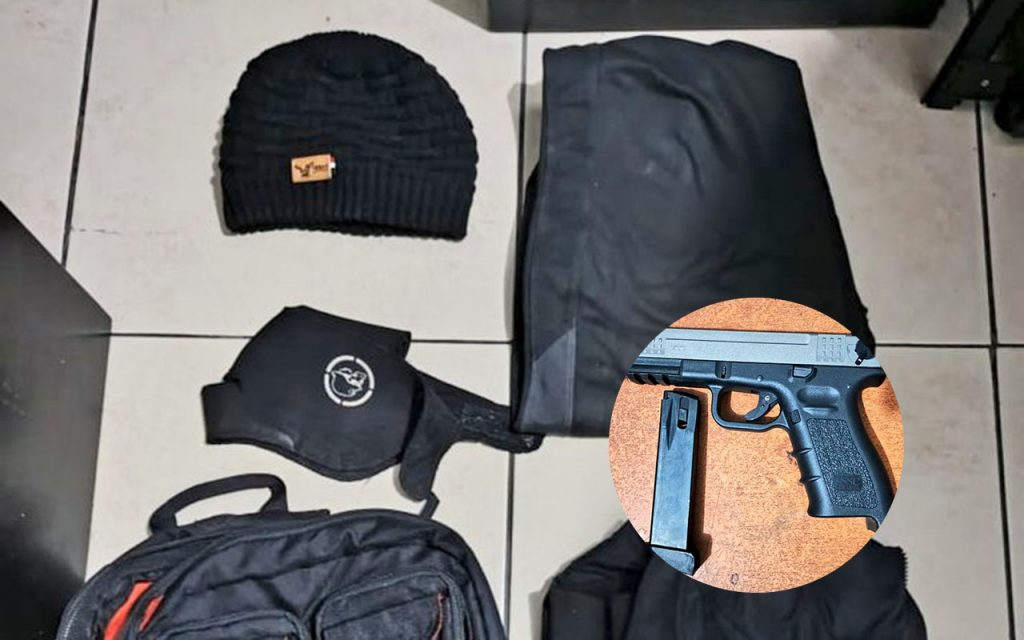 Un ciudadano fue detenido por el presunto delito de robo a mano armada.