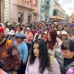 Afiliados al Seguro Social Campesino protagonizaron una marcha por las calles de Cuenca este miércoles 14 de mayo de 2024.