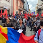 Marcha en Cuenca, este miércoles 1 de mayo de 2024, por el Día del Trabajo.