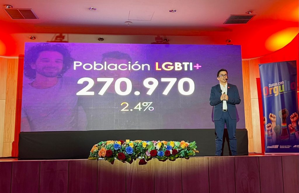 El INEC entregó datos sobre la comunidad LGBTIQ+ en Ecuador.