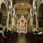 Presentación del libro ‘Proyecto de reforzamiento estructural del Templo de Santo Domingo’, con la participación de autoridades de la UDA y de la Iglesia.