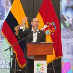 El prefecto del Azuay, Juan Cristobal Lloret rexpuso el informe de su primer año de gestión en la institución. Foto Prefectura del Azuay