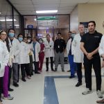 Protesta de médicos del hospital José Carrasco Arteaga, de Cuenca.