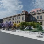 Diseño de como quedará el colegio Benigno Malo cuando sea restaurado.