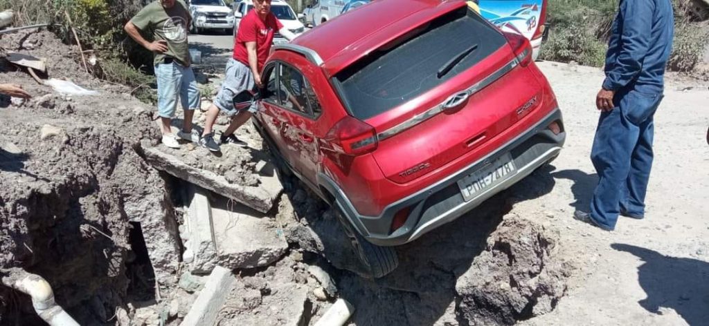 Este es uno de los accidentes de tránsito registrados en el kilómetro 66, sector El Ramal, en Santa Isabel.