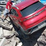 Este es uno de los accidentes de tránsito registrados en el kilómetro 66, sector El Ramal, en Santa Isabel.