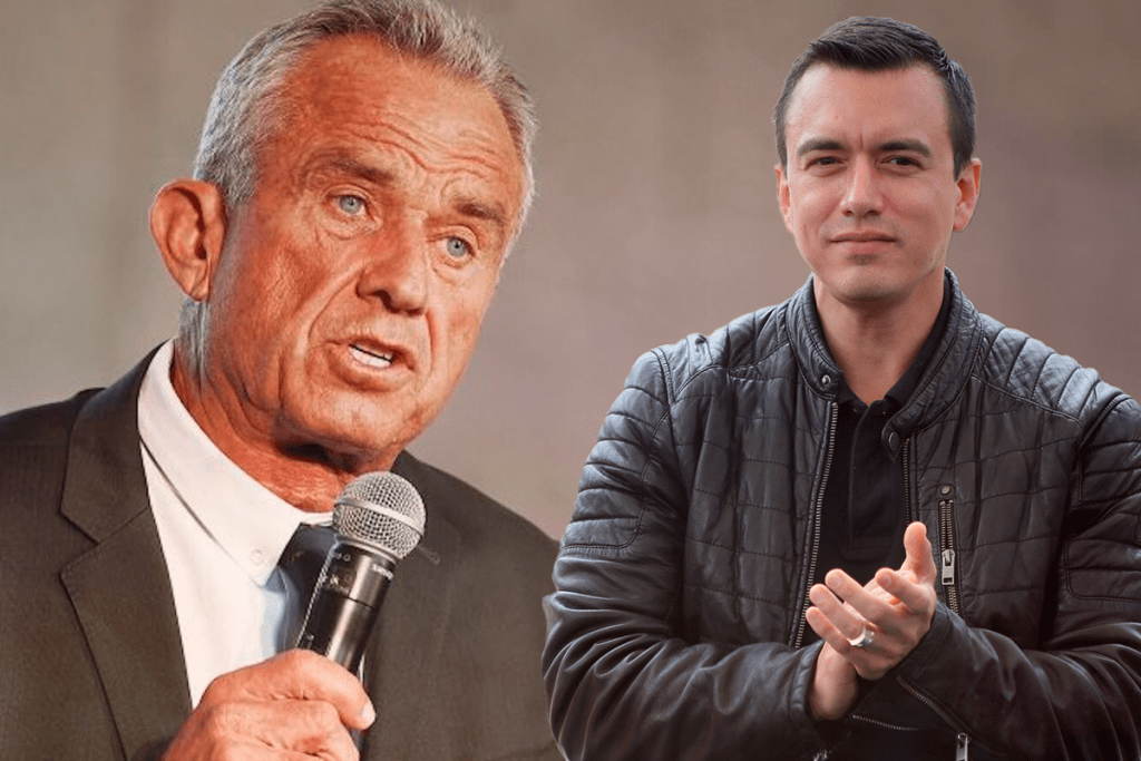 Robert F. Kennedy comentó en una entrevista que Daniel Noboa fue criado en su casa y que tiene buena relación con la familia. Foto Internet