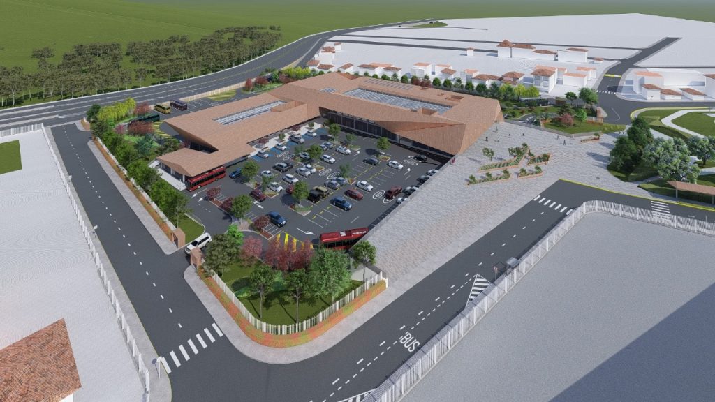 Propuesta digital de la nueva Estación de Transferencia sur en Narancay propuesta por el Municipio de Cuenca.