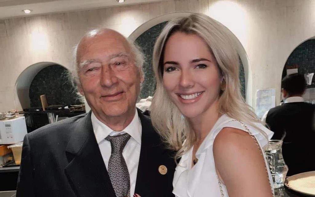 Furio Valbonesi, junto a su hija, Lavinia, la primera dama de Ecuador.