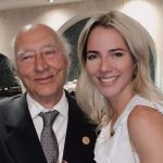 Furio Valbonesi, junto a su hija, Lavinia, la primera dama de Ecuador.