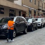 Vigilante seguro en el Centro Histórico de Cuenca.XCA