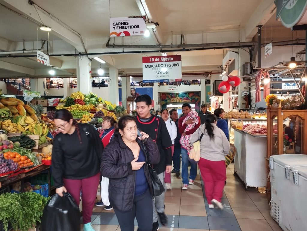 El mercado 10 de Agosto es uno de los más visitados del Centro Histórico. En el lugar laboran cientos de comerciantes. BPR