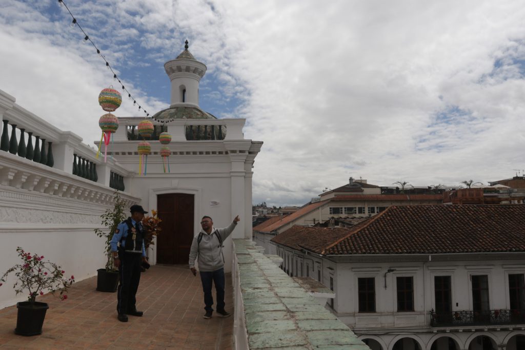 La terraza frontal del Seminario “San Luis” se abrió al público como un nuevo atractivo turístico. Su restauración demoró un mes. XCA