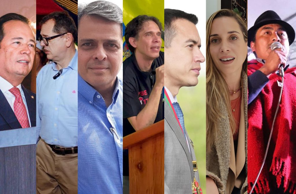 Algunos de los precandidatos que han sonado en el país a la presidencia de Ecuador.