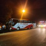 Desconocidos atacaron este bus interprovincial en Los Ríos.