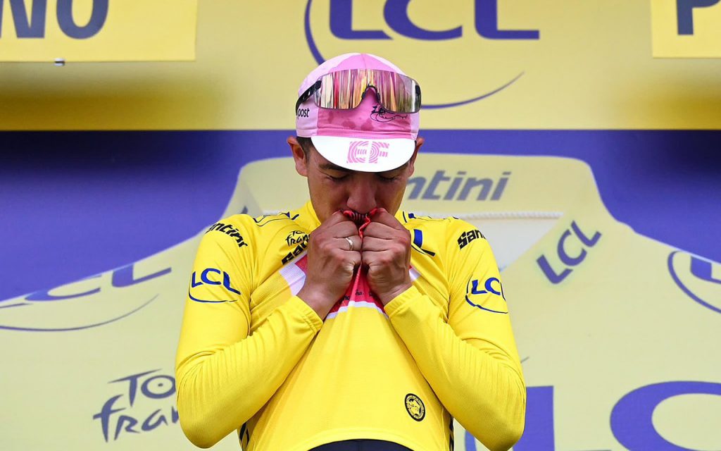 Richard Carapaz fue líder de la General del Tour de Francia. Foto: EF Pro Cycling