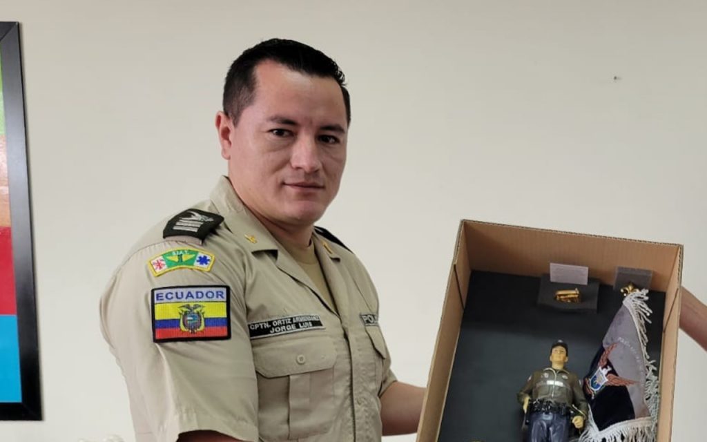 Jorge Ortiz, jefe de la Dinapen en Azuay, dio detalles sobre el secuestro de los tres niños.