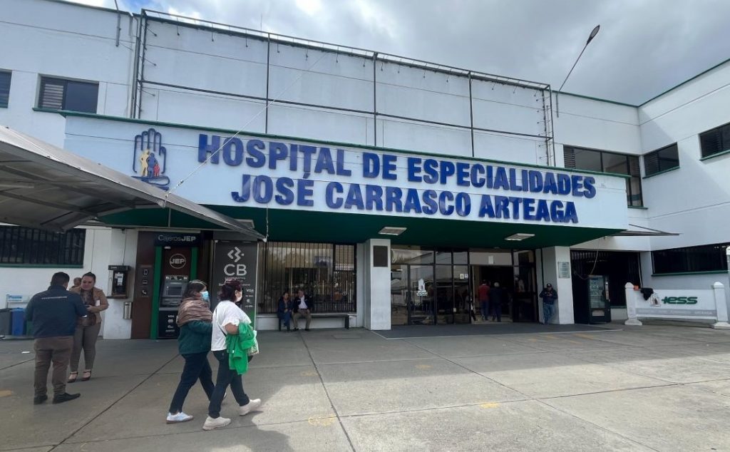 Hospital “José Carrasco Arteaga” del Instituto Ecuatoriano de Seguridad Social (IESS), en Cuenca.