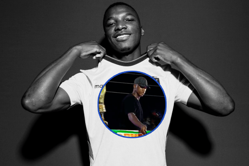 Moises Caicedo disfrutó de los juegos mecánicos en su natal Santo Domingo. Foto Internet