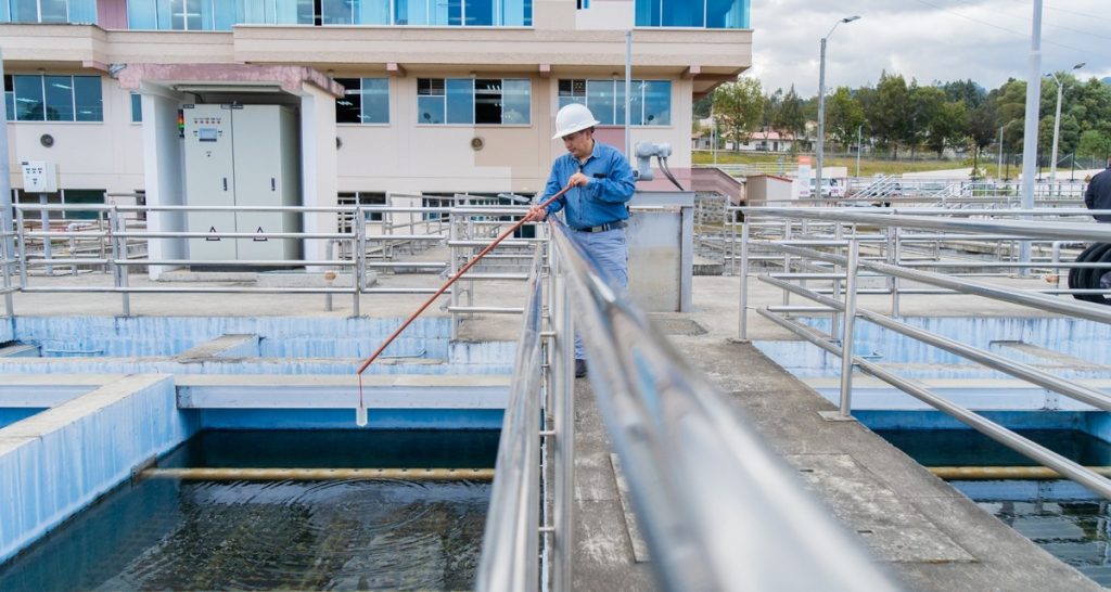 Planta de Potabilización de Agua de Tixán, en Cuenca, de ETAPA EP.