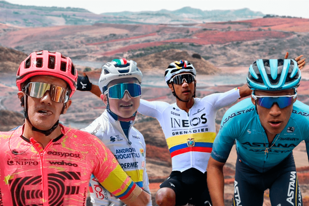 Cuatro ecuatorianos disputaran la Vuelta a España que arranca este sábado 17 de agosto de 2024. Foto El Mercurio