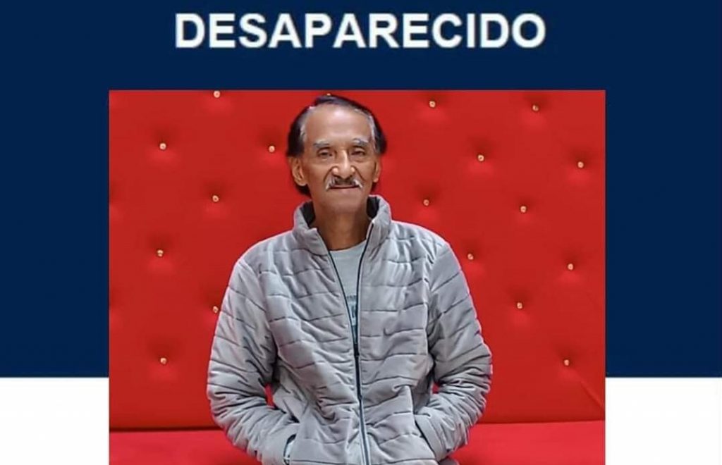 Familiares buscan a Kléber Astolfo Llerena Sellán, de 84 años, desaparecido en Cuenca.