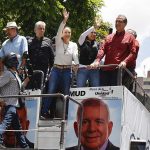 a líder antichavista María Corina Machado expresó este lunes que "el final del régimen del horror se acerca" en Venezuela