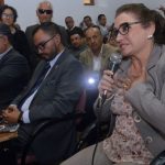 Rosa Argudo, secretaria general del Sindicato de Trabajadores del IESS, en comparecencia ante asambleístas de Azuay, en junio pasado.