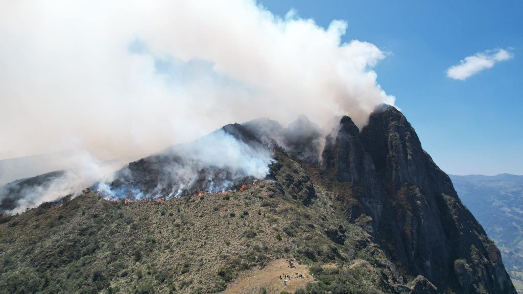 El cerro San Pablo, en el cantón San Fernando, es uno de los que mayor daño sufrió debido a recientes incendios forestales. /Cortesía