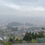 Desde la parroquia Turi se puede observar la leve lluvia que cae en Cuenca este jueves 19 de septiembre de 2024.