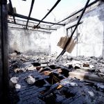 Un incendio estructural destruyó dos habitaciones de una vivienda en Brabón Chico. Foto Bomberos Cuenca